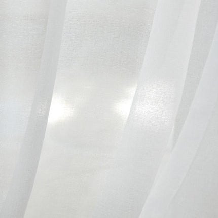 Klassisk hvidt gennemsigtigt voile gardin