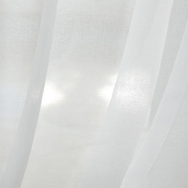 Klassisk hvidt gennemsigtigt voile gardin