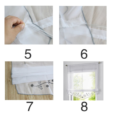 Let foldegardin til køkkenet