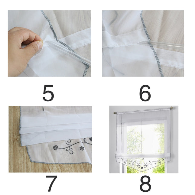 Let foldegardin til køkkenet