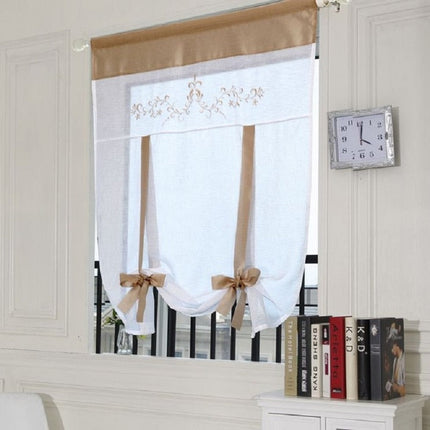 Justerbart hejsegardin med bindebånd