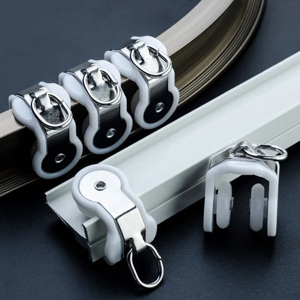 Fleksibel buet gardinskinne til loft