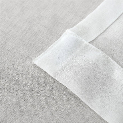 Klassisk hvidt gennemsigtigt voile gardin