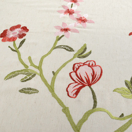 Gardin med broderet blomster design