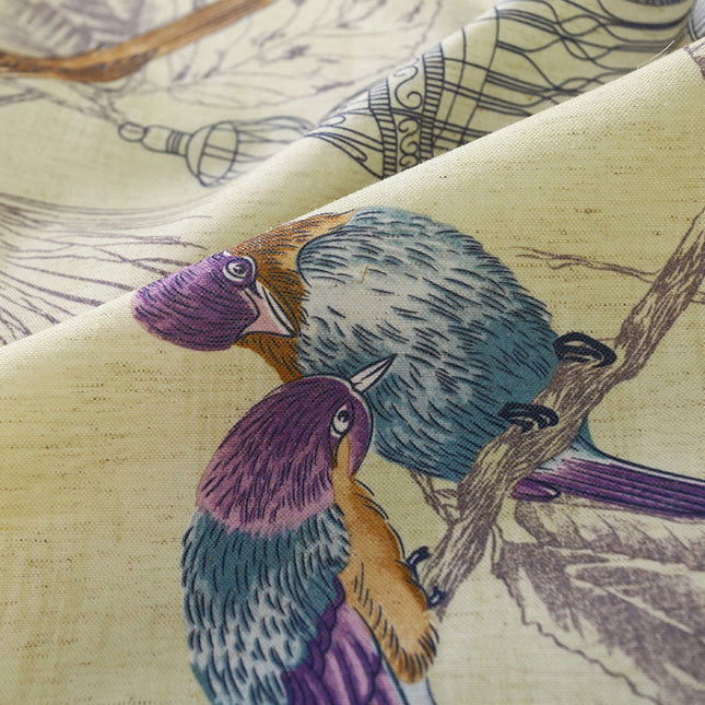 Lilla gardin med fugle og burmotiv