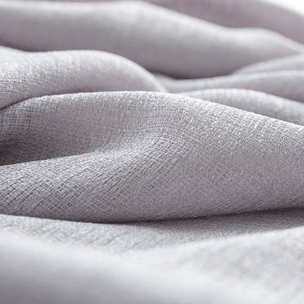 Hvidt let gardin med struktur