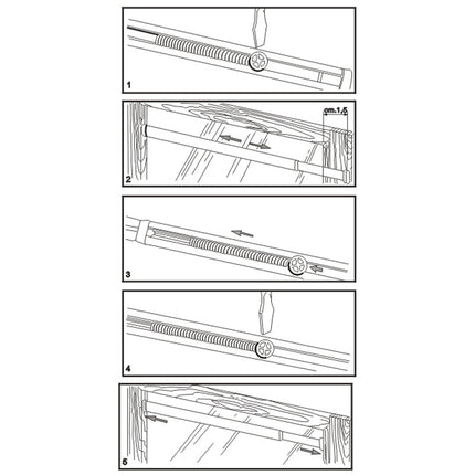 Udtrækkelig gardinstang til vægmontering