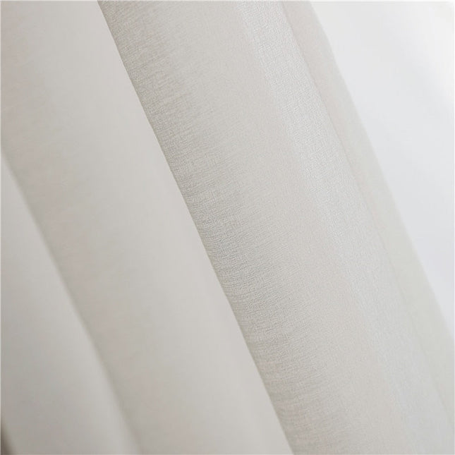 Klassisk hvidt gennemsigtigt voile gardin