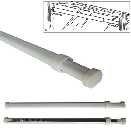 Udtrækkelig gardinstang til vægmontering