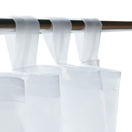 Gennemsigtigt udendørs gardin med metaløjer