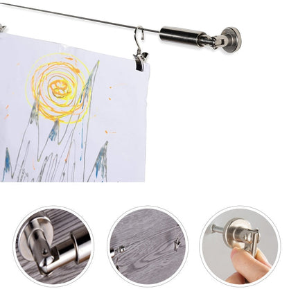 Komplet sæt til ophængning af gardinwire