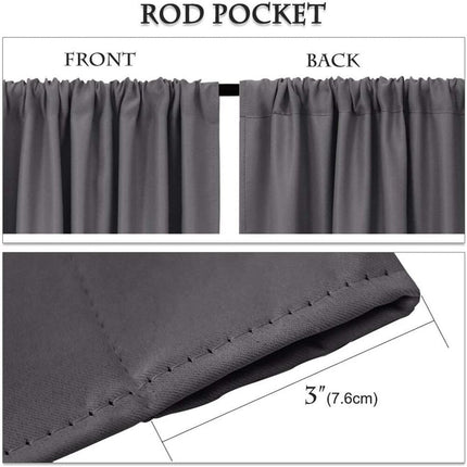 Mørklægningsgardin sæt med kappe til vindue