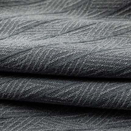 Gråt mørklægningsgardin med grov struktur