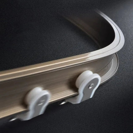 Fleksibel buet gardinskinne til loft