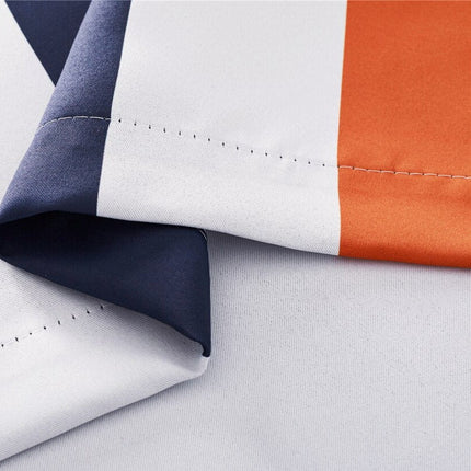 Kort stribet mørklægningsgardin til børneværelse