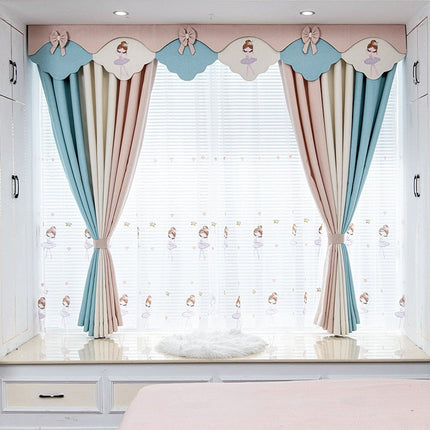 Børnegardin til piger med ballerinaer