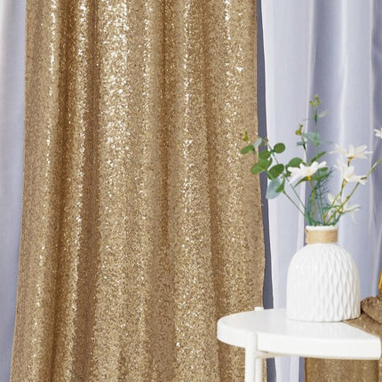 Mørklægningsgardin med sølv pailletter