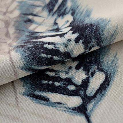 Mørklægningsgardin med moderne fjerprint design