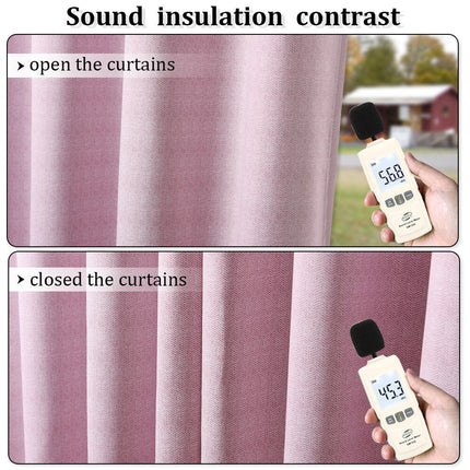 Tekstureret mørklægningsgardin til soveværelset