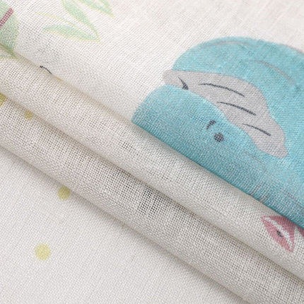 Børnegardin med søde ugler