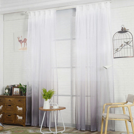 Udendørs voile gardin med grå gradient
