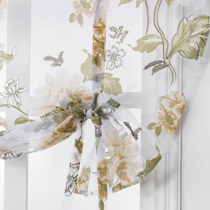 Let foldegardin med blomstermotiv