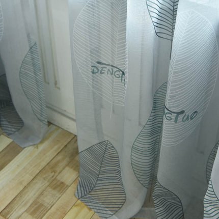 Let gardin med moderne bladmotiv