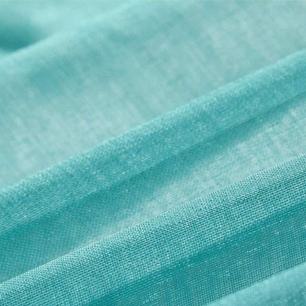 Let udendørs gardin med blågrøn gradient