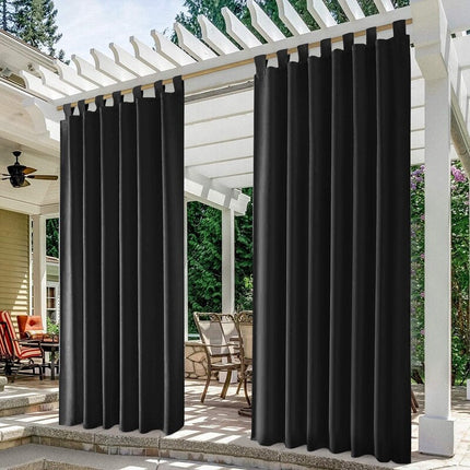Sort pergola gardin med velcrostropper