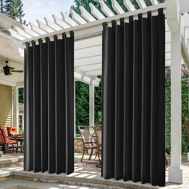 Sort pergola gardin med velcrostropper
