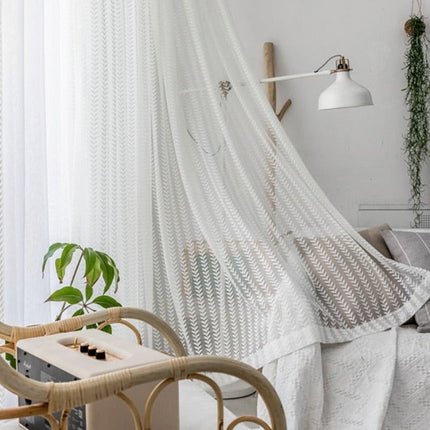 Lysdæmpende gardin med elegant mønster