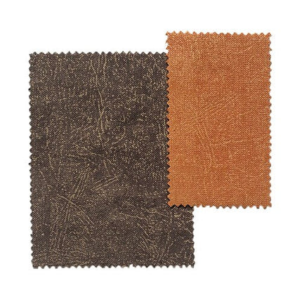 Mørklægningsgardin i taupe og terracotta