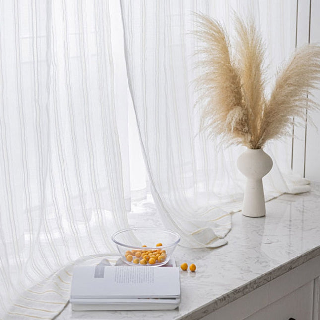 Let gardin med velcro og striber