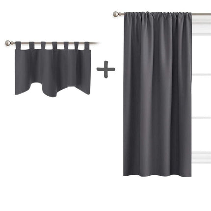 Mørklægningsgardin sæt med kappe til vindue