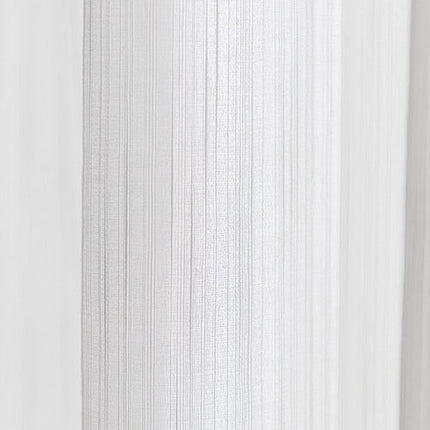 Stribet gennemsigtigt gardin til stuen