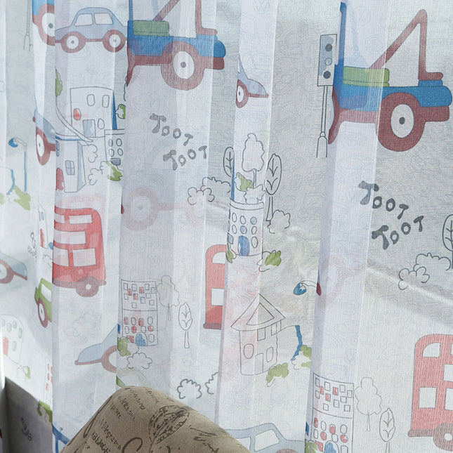 Let gardin til børneværelse med biler