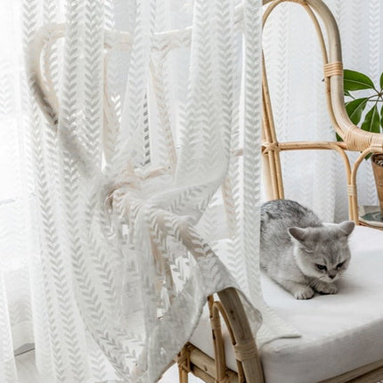 Lysdæmpende gardin med elegant mønster