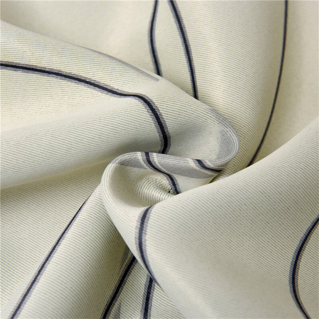 Moderne gardin med elegant bladmotiv