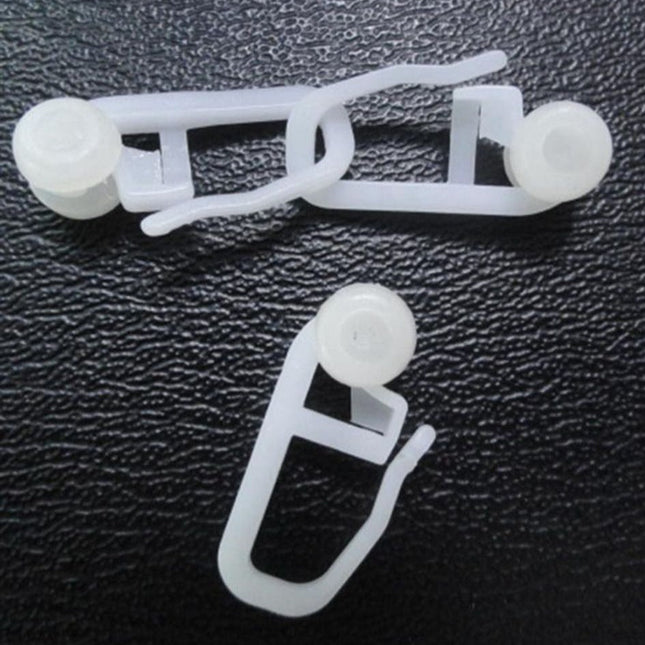 Gardinhægter i plast til rynkebåndsgardin