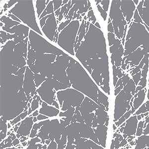 Udendørs gardin med abstrakt træmønster