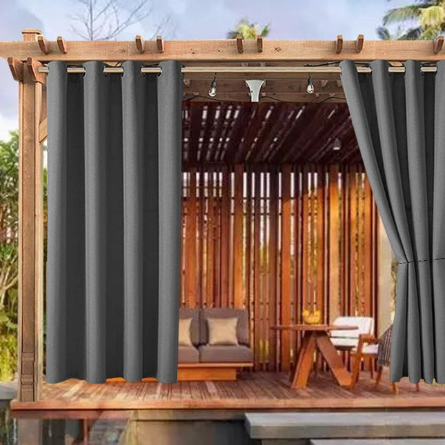 Mørkt udendørs gardin for privatliv