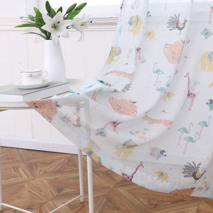 Børnegardin med søde ugler