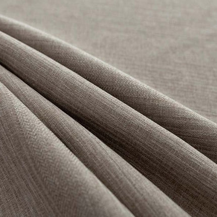 Brunt mørklægningsgardin med rustik struktur