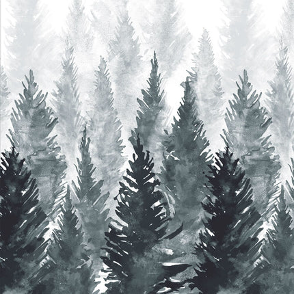 Let udendørs gardin med skovmotiv