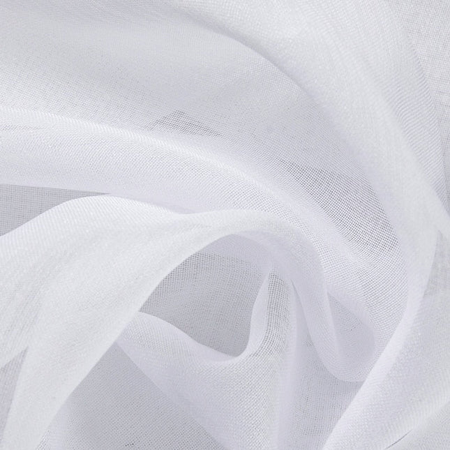 Enkelt hvidt let gardin med ringe