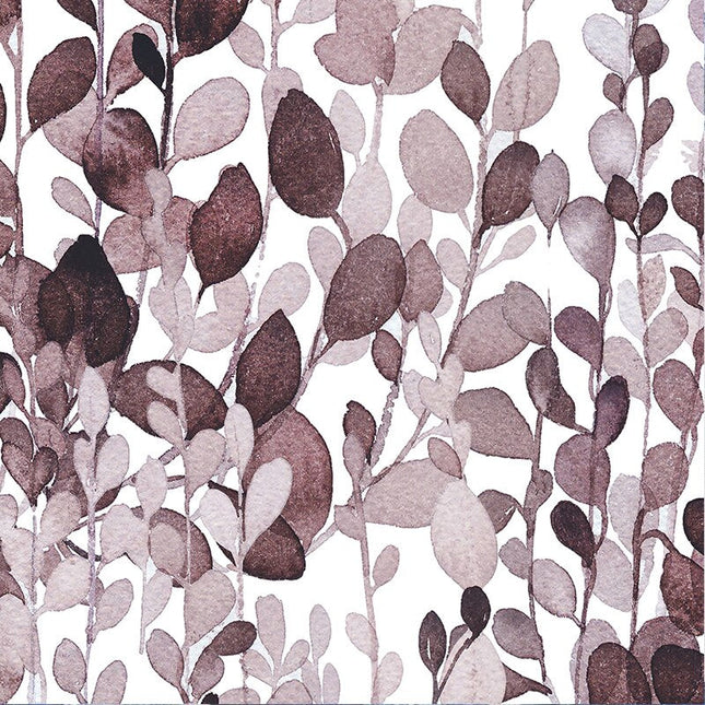 Dekorativt gardin med moderne bladdesign