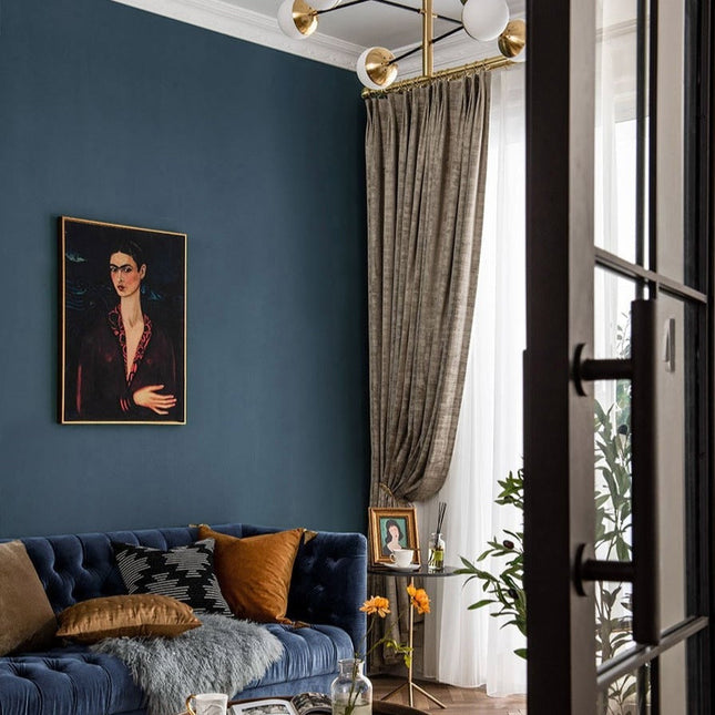 Luksuriøst mørklægningsgardin i velour