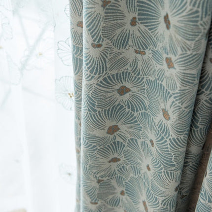 Mørklægningsgardin med flot botanisk print