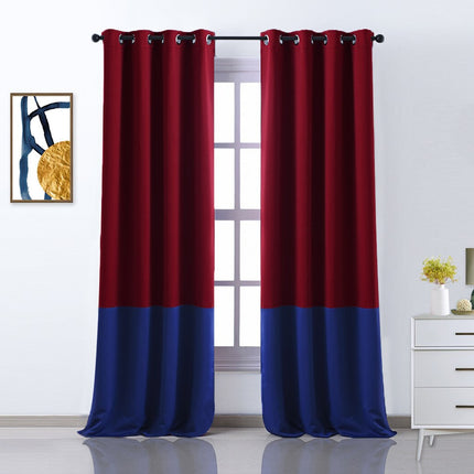 Tofarvet mørklægningsgardin med moderne design