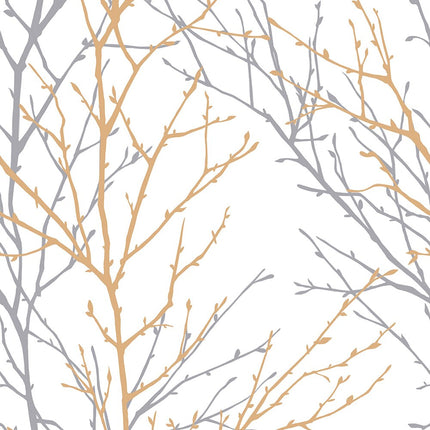 Udendørs gardin med moderne grenmønster